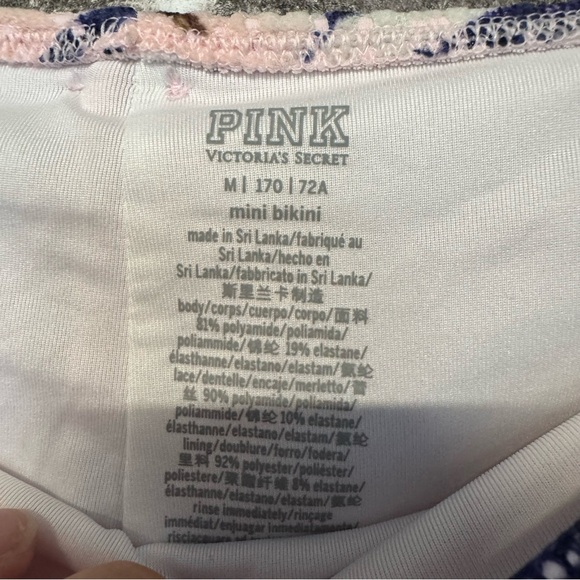 NWT Victoria’s Secret PINK mini bikini bottom leaf print - Picture 4 of 8